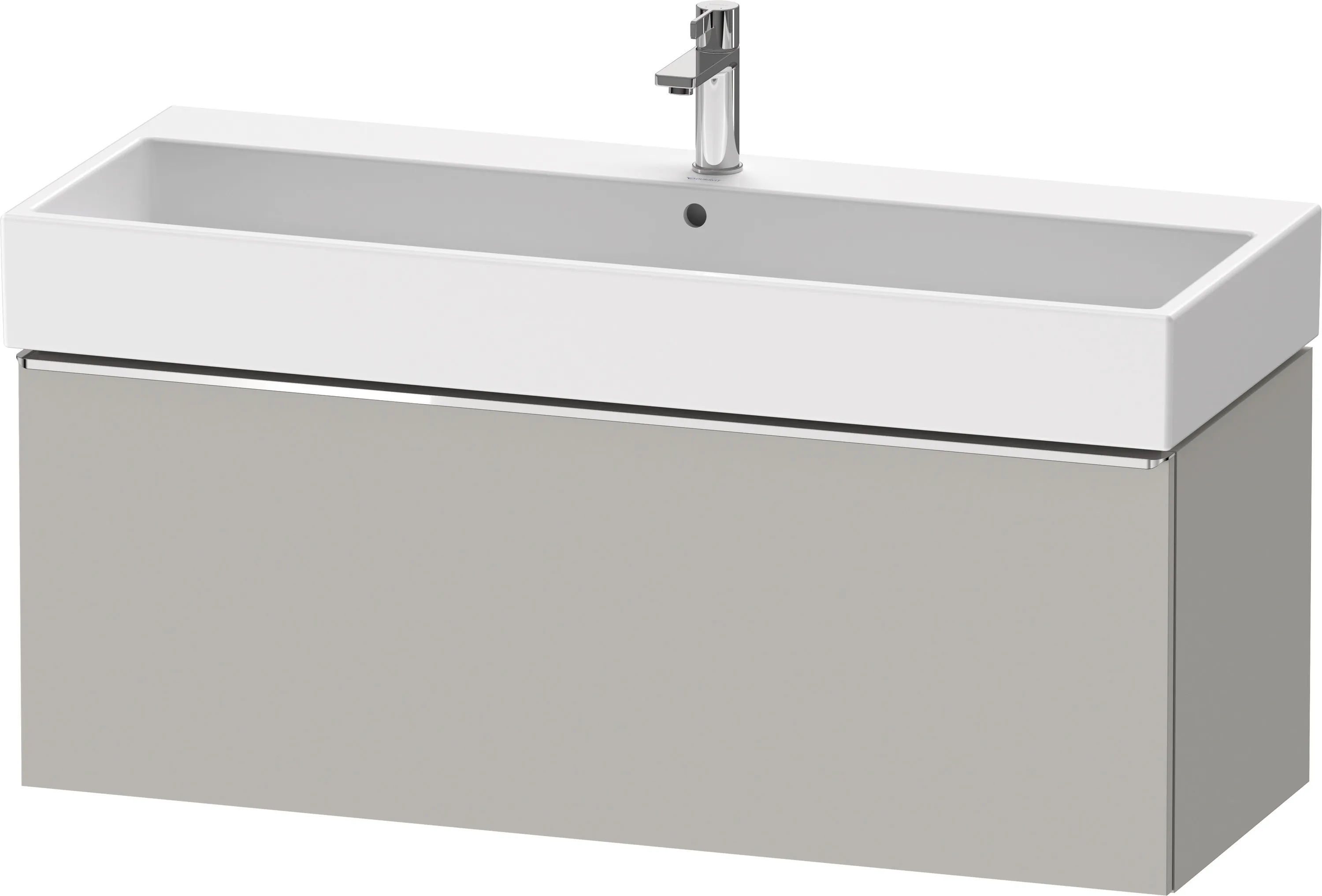 Duravit Waschtischunterschrank wandhängend „D-Neo“ 118,4 × 44 × 44,2 cm Betongrau Matt