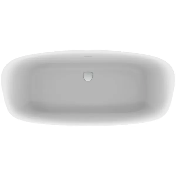 Ideal Standard freistehende Duo-Badewanne DEA, 1800x800x475⁄610mm, Weiß matt/Schwarz Ideal Standard freistehende Duo-Badewanne DEA, 1800x800x475⁄610mm, Weiß matt/Schwarz