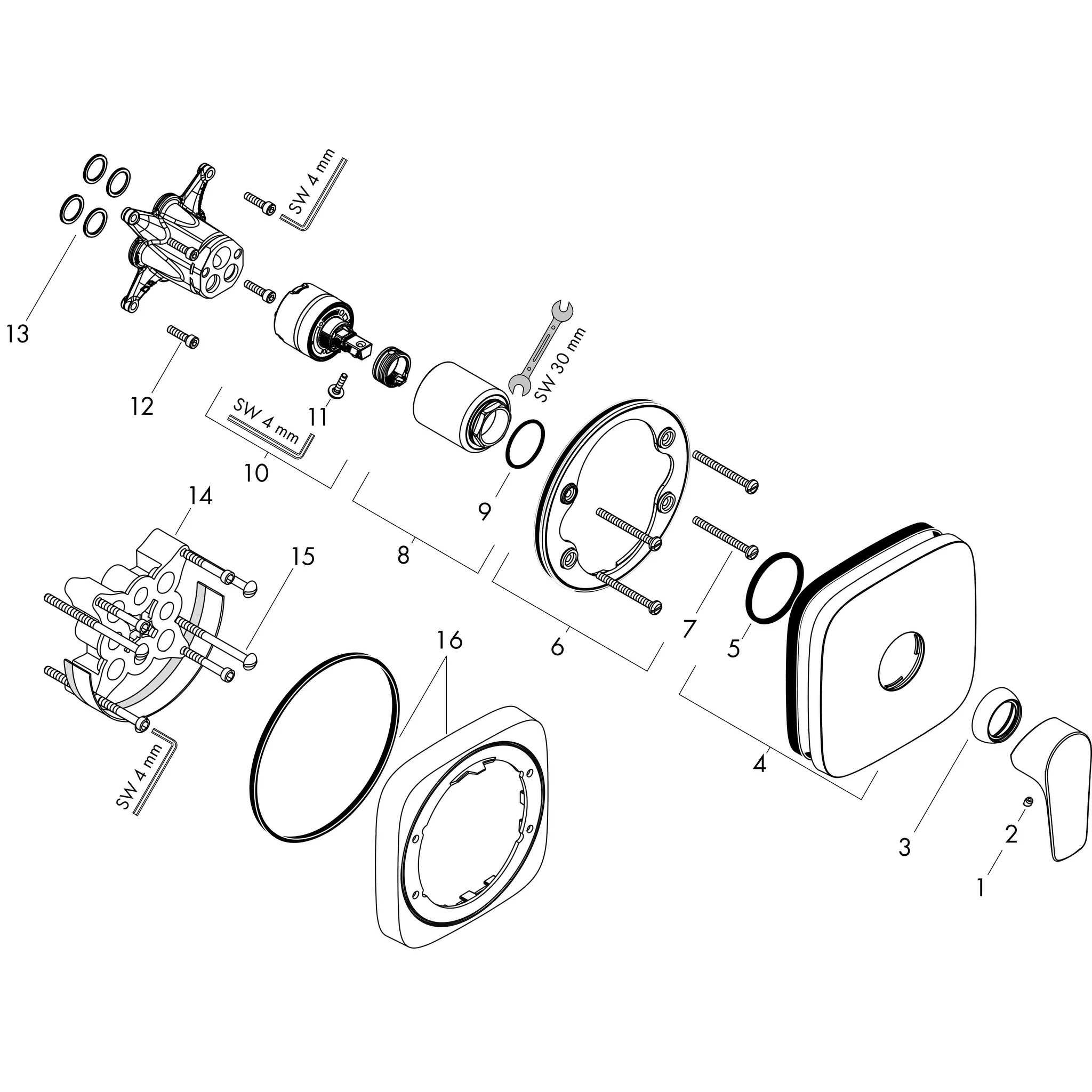 Brausenmischer Unterputz Talis E Fertigset Highflow chrom Brausenmischer Unterputz Talis E Fertigset Highflow chrom