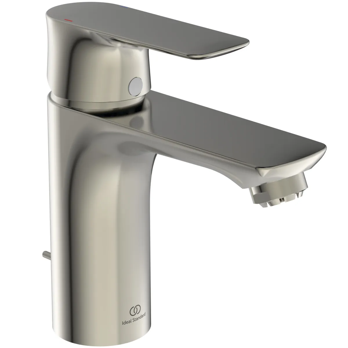 Ideal Standard Waschtischarmatur Connect Air A7022GN, Niederdruck, 5 l/min., Ausladung 112mm, Silver Storm