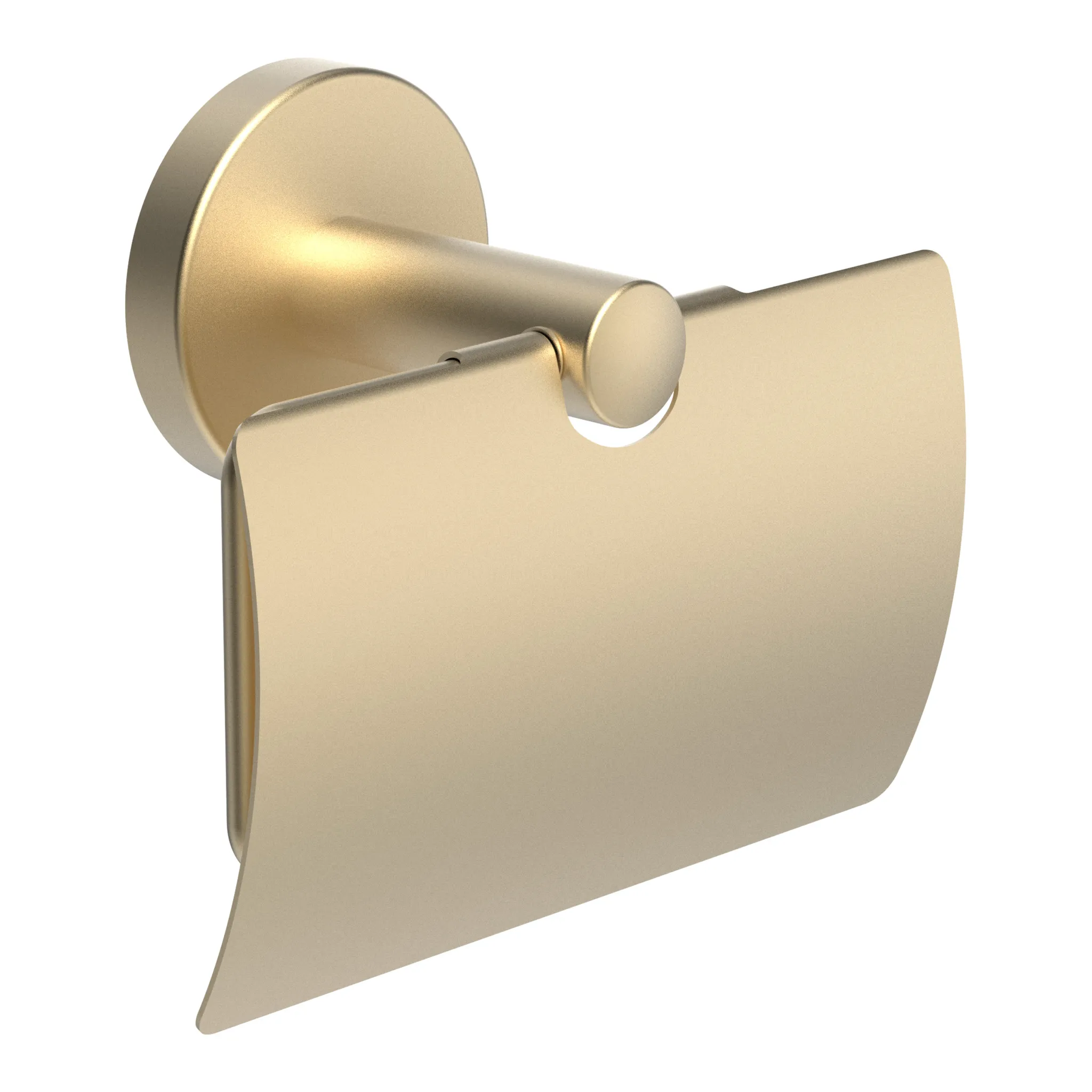 Niara Toilettenpapierhalter 38406.2 mit Abdeckung, blassgold matt