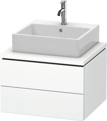Duravit Waschtischunterschrank wandhängend „L-Cube“ 62 × 40 × 54,7 cm Weiß Matt