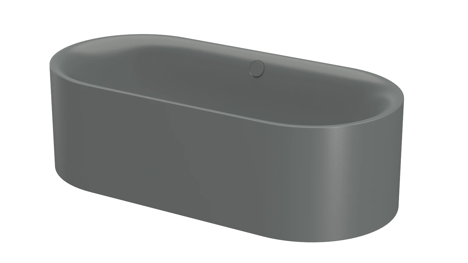 Bette oval Badewanne „BetteLux Oval Silhouette“ 190 × 90 cm in Smoke