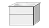 Sanipa Keramik-Waschtisch-Waschtischunterschrank mit Waschtischunterschrank „3way“ 790 × 582 × 497 mm in Anthrazit (matt), mit Hahnlochbohrung, Becken mittig Sanipa Keramik-Waschtisch-Waschtischunterschrank mit Waschtischunterschrank „3way“ 790 × 582 × 497 mm in Anthrazit (matt), mit Hahnlochbohrung, Becken mittig