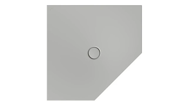 Bette fünfeck Duschwanne „BetteFloor Caro“ 100 × 100 cm in Flanell