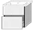 Sanipa Waschtischunterschrank „3way“ 555 × 588 × 462 mm in Marine (matt), Becken mittig Sanipa Waschtischunterschrank „3way“ 555 × 588 × 462 mm in Marine (matt), Becken mittig