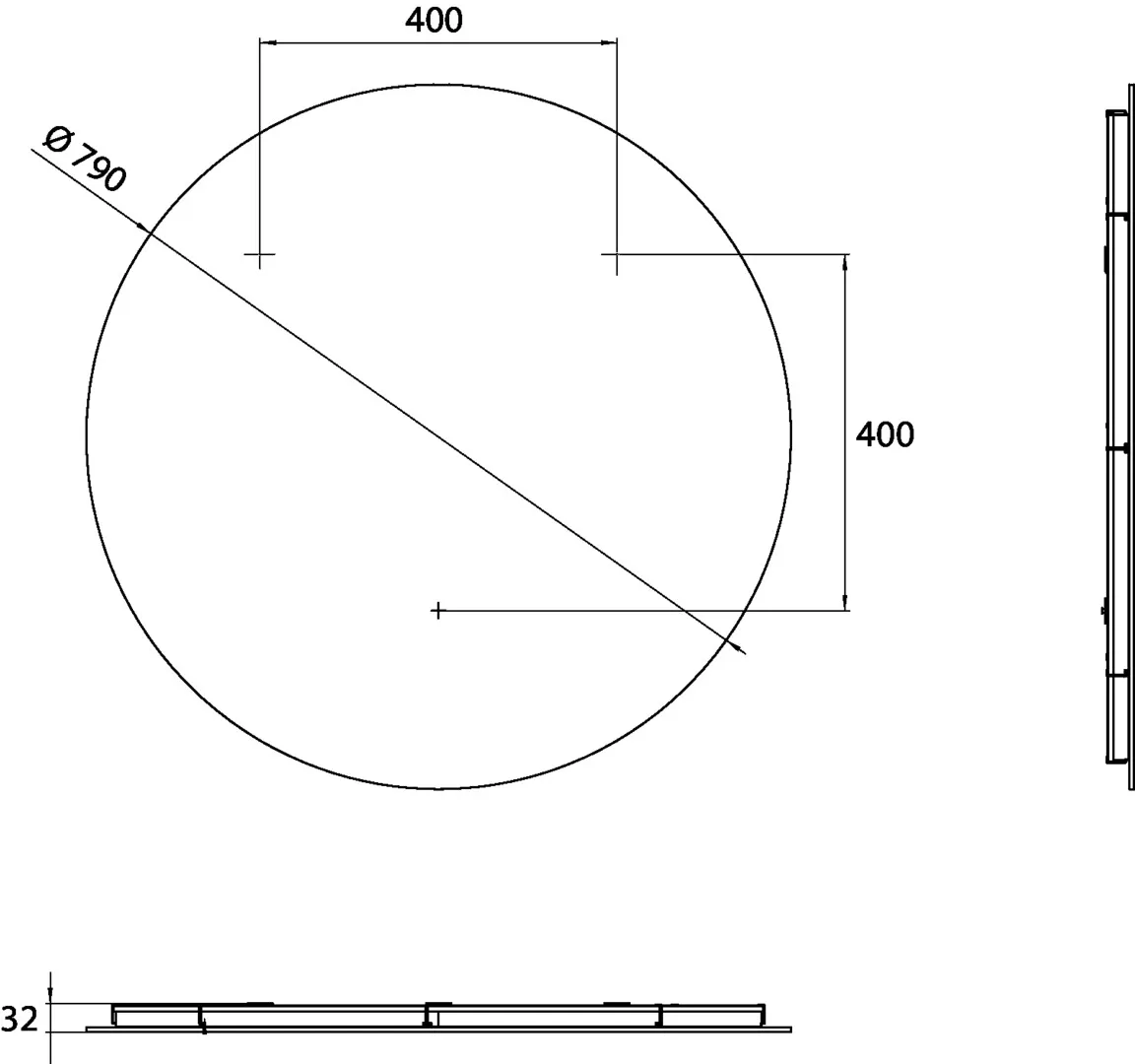 emco Lichtspiegel „pure“ ⌀ 790 mm emco Lichtspiegel „pure“ ⌀ 790 mm