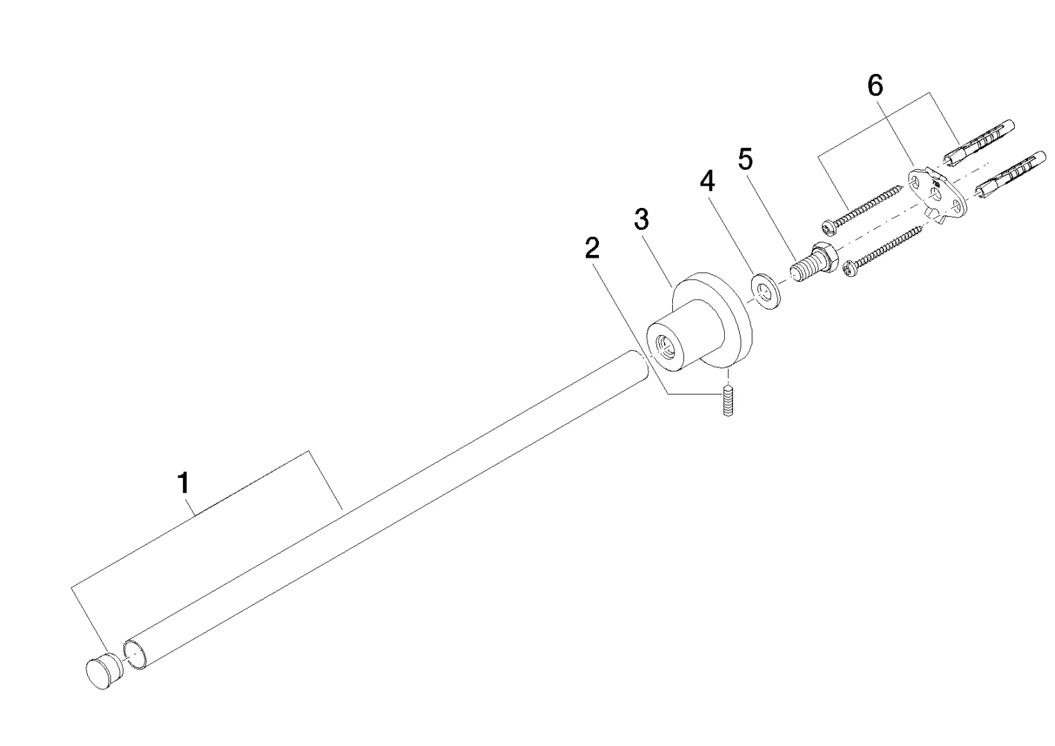 Dornbracht Tara Handtuchhalter, 1-teilig, starr, Chrom Dornbracht Tara Handtuchhalter, 1-teilig, starr, Chrom