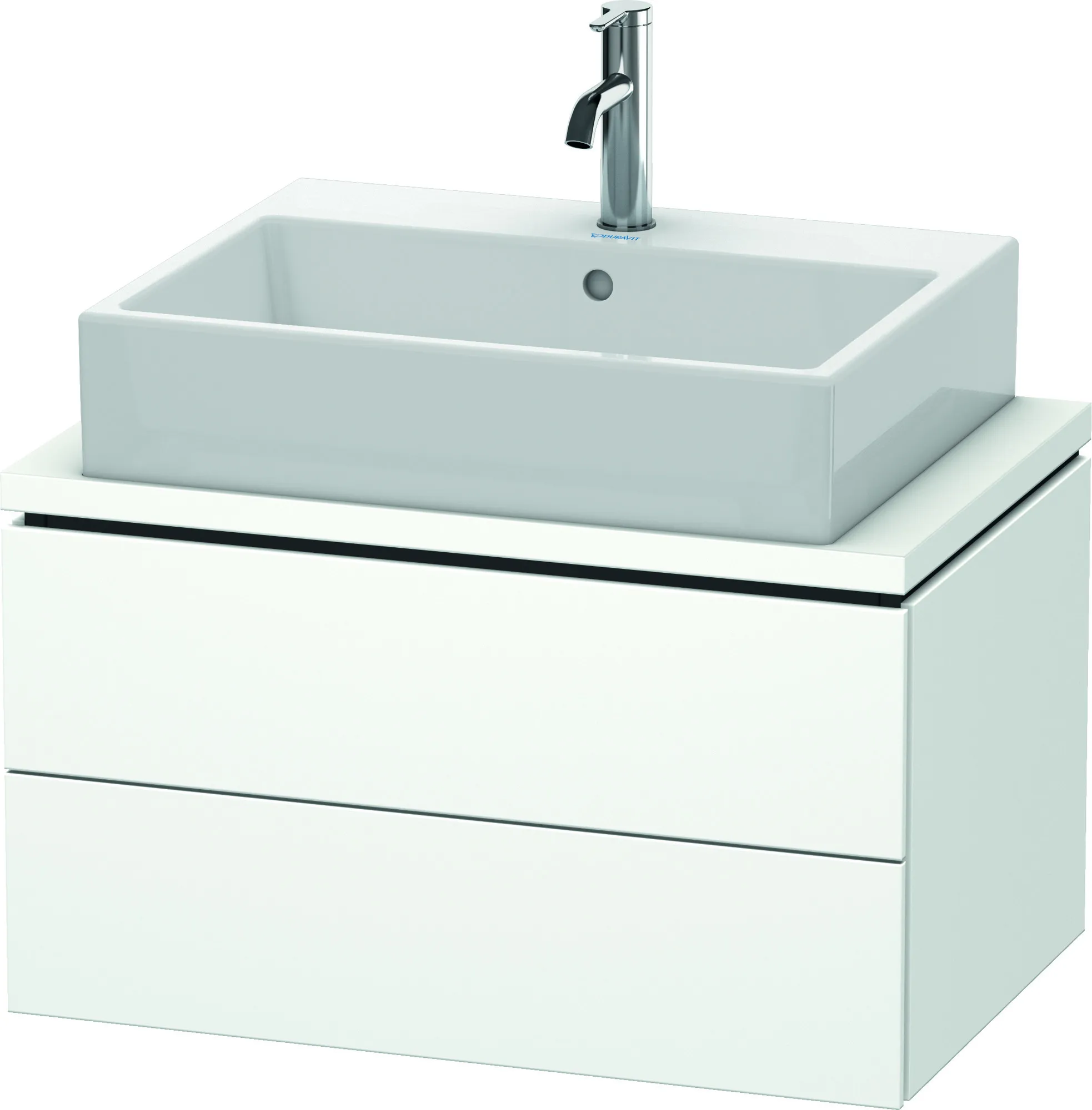 Duravit Waschtischunterschrank wandhängend „L-Cube“ 72 × 40 × 47,7 cm Weiß Matt