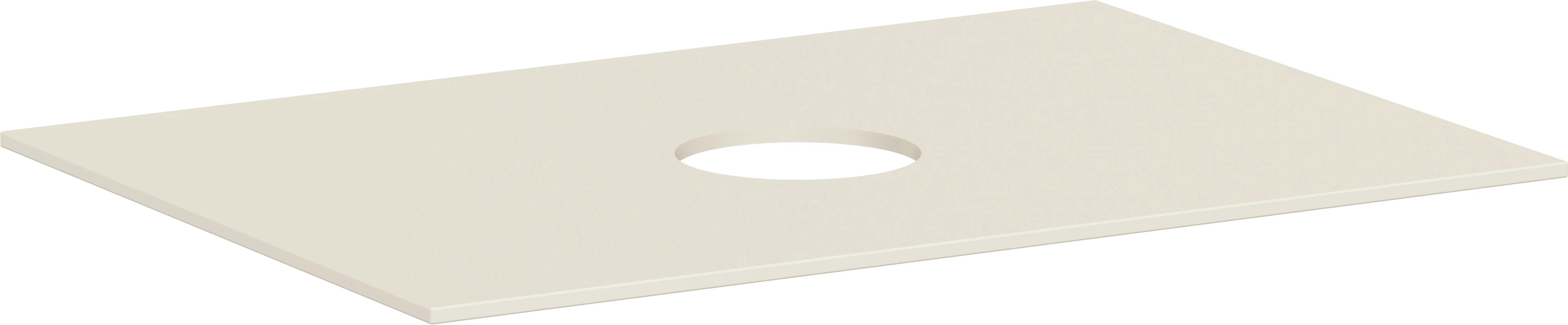 Hansgrohe Xevolos E Konsole Sandbeige Matt, 780 x 550 mm, mittiger Ausschnitt für Aufsatzwaschtisch ohne Hahnloch