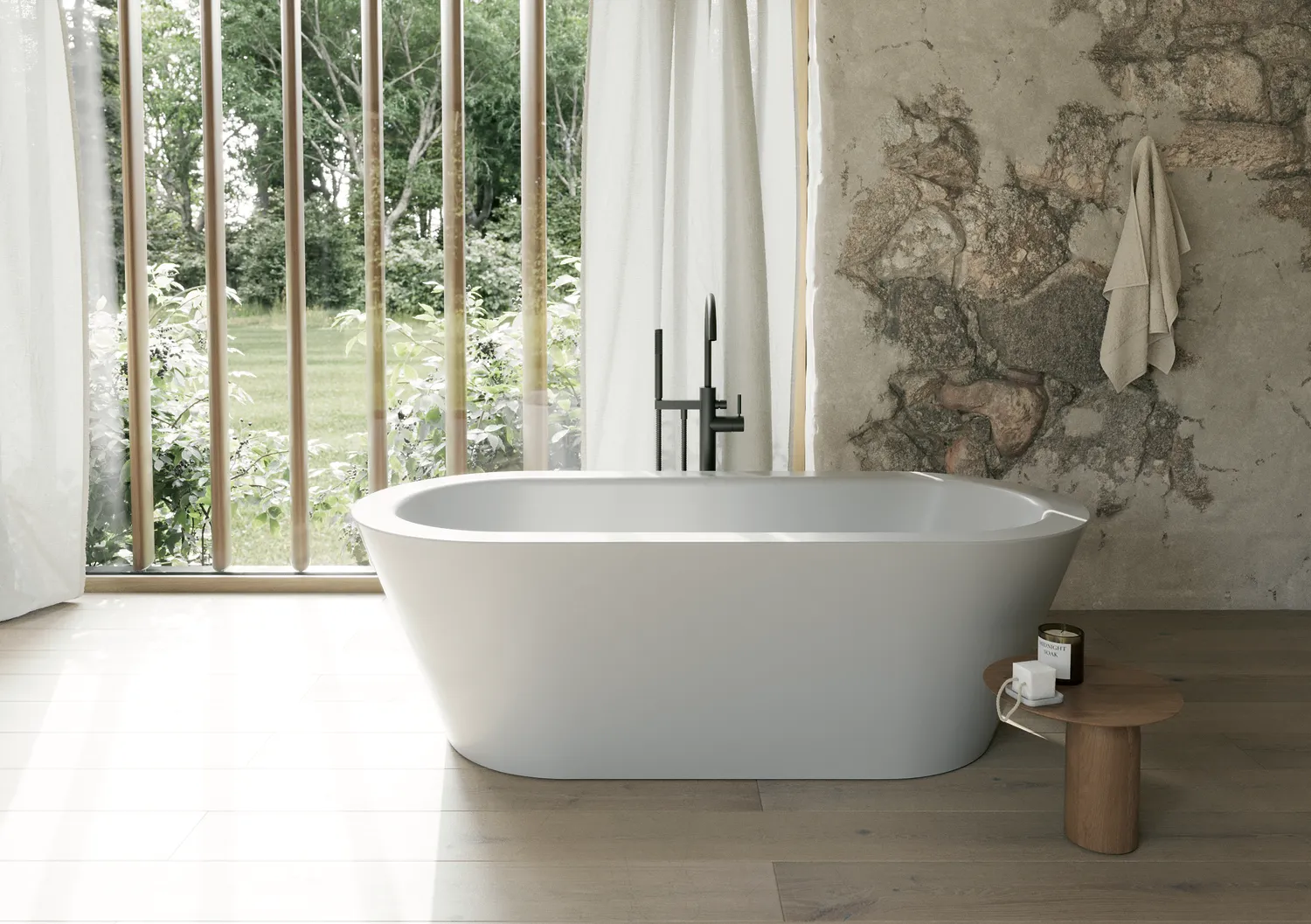 Bette Starlet Oval Silhouette Badewanne, freistehend, 1950 x 950 mm, Dust, glasierter Titan-Stahl, 2-Sitzer, Randhöhe 575 mm Bette Starlet Oval Silhouette Badewanne, freistehend, 1950 x 950 mm, Dust, glasierter Titan-Stahl, 2-Sitzer, Randhöhe 575 mm