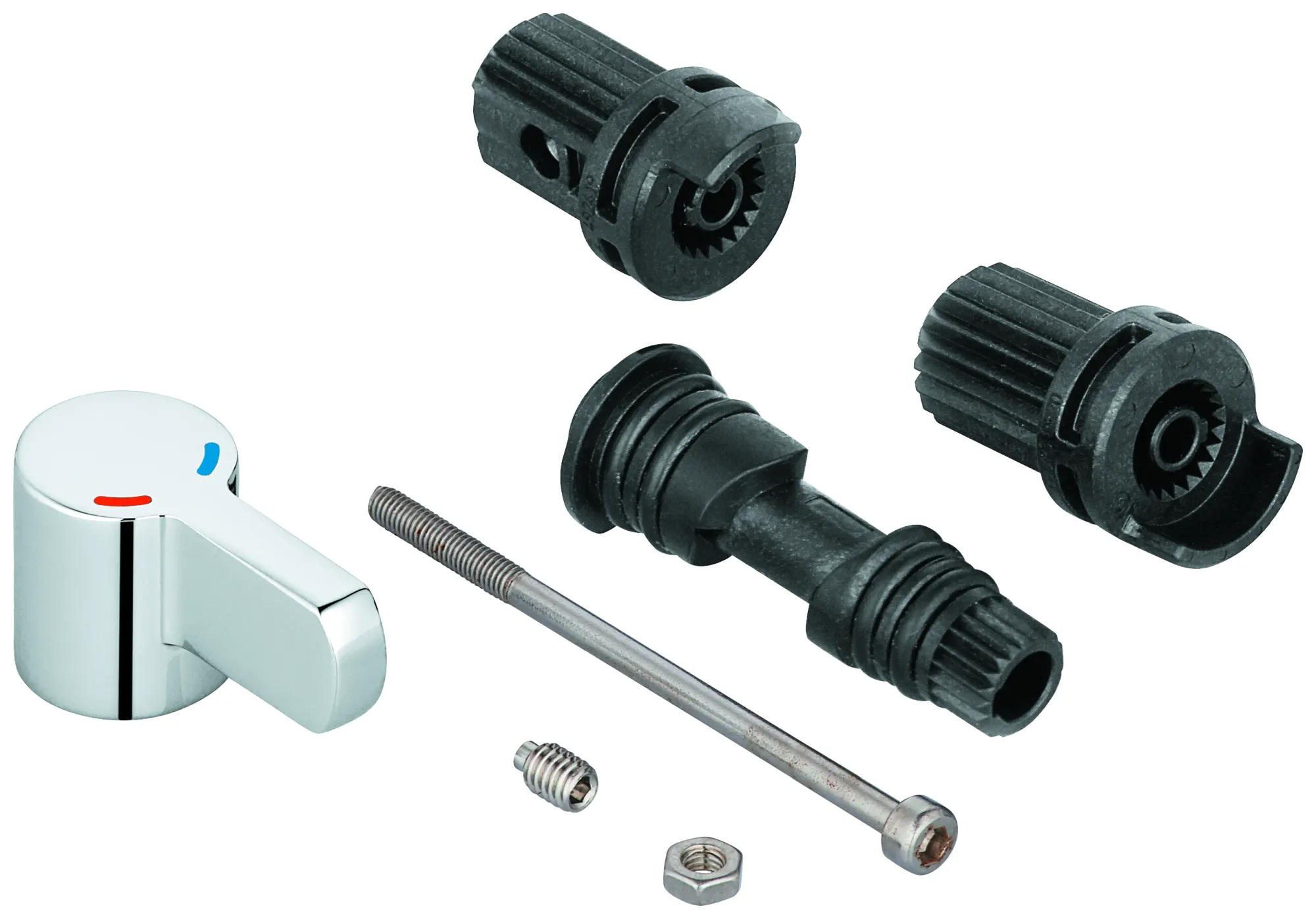 Mischwelle mit Hebel 42581, für Bau Cosmopolitan E IR-Elektroniken mit Mischung, mit Temperaturbegrenzer, chrom Mischwelle mit Hebel 42581, für Bau Cosmopolitan E IR-Elektroniken mit Mischung, mit Temperaturbegrenzer, chrom