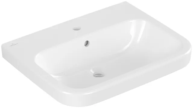 Villeroy & Boch Waschbecken „Architectura“ 600 × 470 × 180 mm, ohne Hahnlochbohrung, für Becken mittig in Weiß Alpin Villeroy & Boch Waschbecken „Architectura“ 600 × 470 × 180 mm, ohne Hahnlochbohrung, für Becken mittig in Weiß Alpin