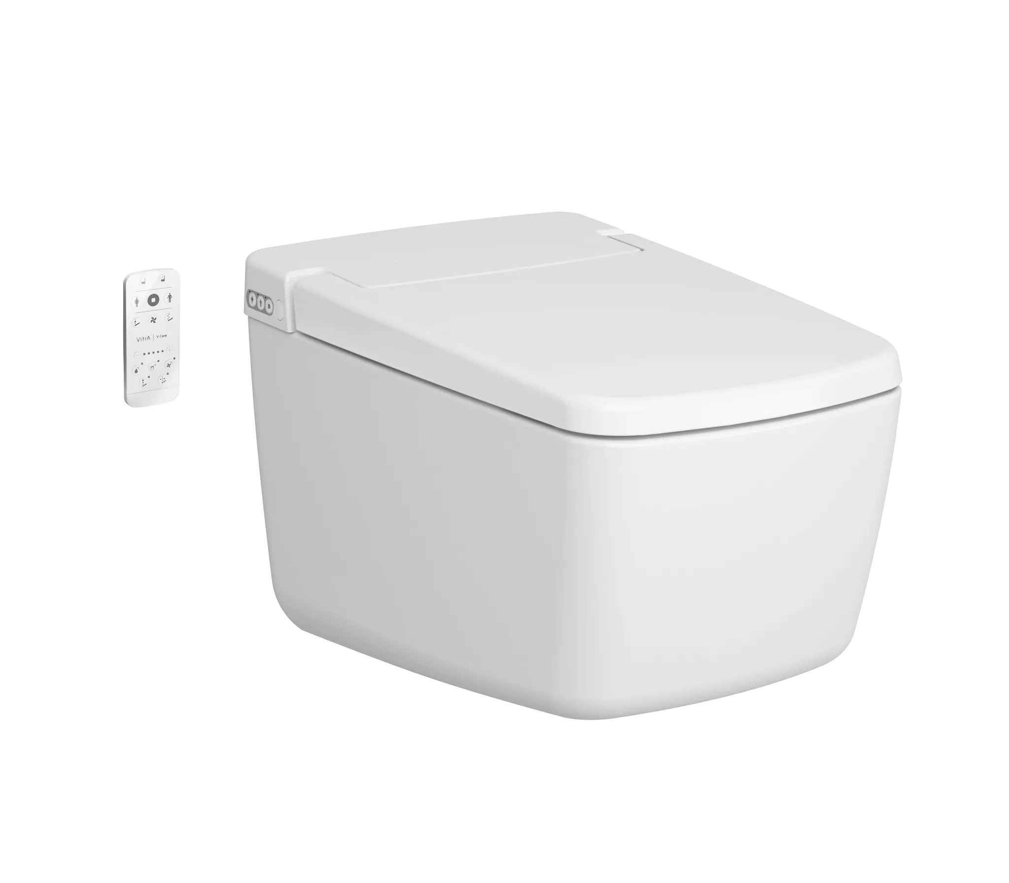 VitrA V-Care Prime Dusch-Wand-WC 39 x 63 cm ohne Spülrand Weiß