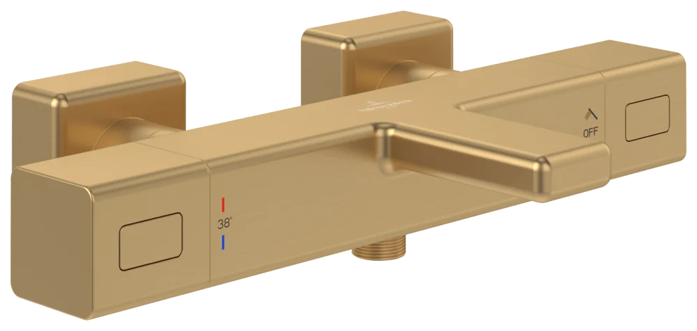 Villeroy & Boch Badewannenthermostat Universal Taps & Fittings TVT000002000, Eckig, Brushed Gold Villeroy & Boch Badewannenthermostat Universal Taps & Fittings TVT000002000, Eckig, Brushed Gold