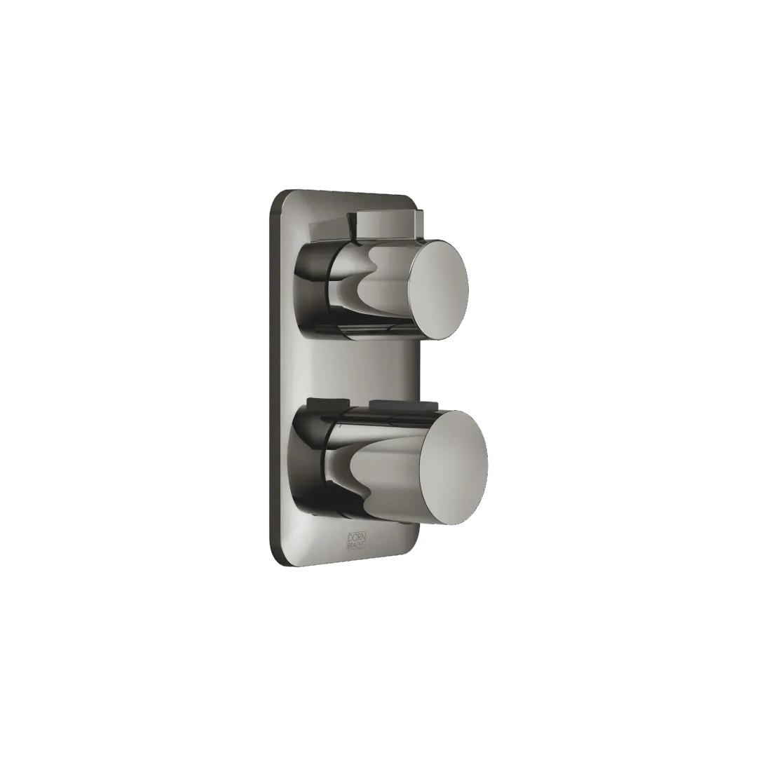 Dornbracht LISSE UP-Thermostat mit Einweg-Mengenregulierung - Dark Chrome, Abdeckplatte 150 x 90 mm