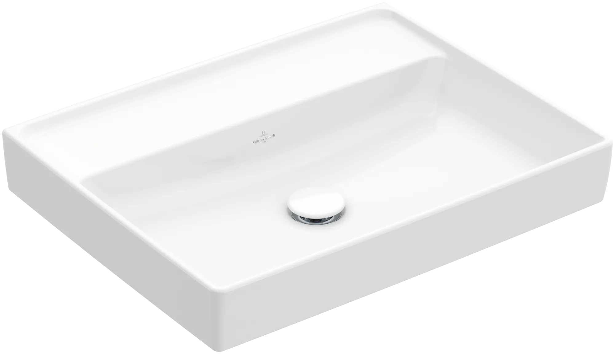 Villeroy & Boch Wandwaschtisch aus TitanCeram „Collaro“ 600 × 470 × 160 mm, ohne Hahnlochbohrung in Weiß Alpin Farbe: Weiß Alpin / Oberflächenveredelung: ohne Oberflächenveredelung Villeroy & Boch Wandwaschtisch aus TitanCeram „Collaro“ 600 × 470 × 160 mm, ohne Hahnlochbohrung in Weiß Alpin Farbe: Weiß Alpin / Oberflächenveredelung: ohne Oberflächenveredelung