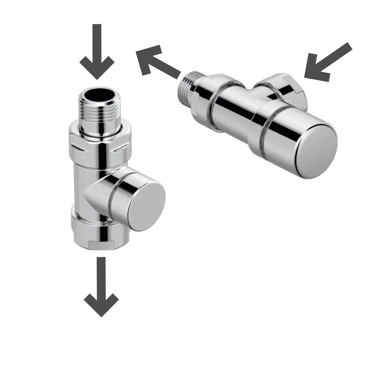 Zubehör Ventilkörper Set D1 M30x1,5, Axialform, weiß Zubehör Ventilkörper Set D1 M30x1,5, Axialform, weiß