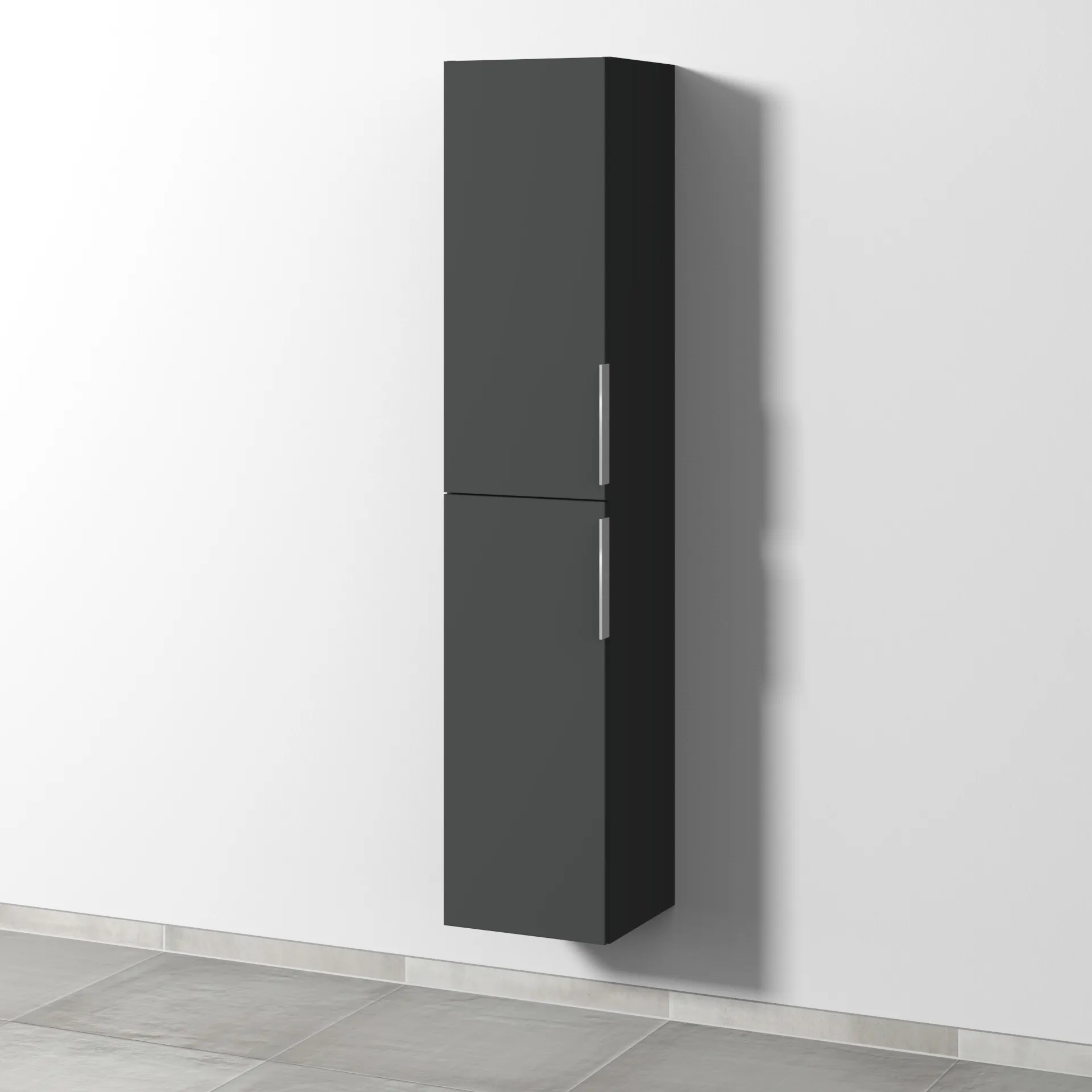 Sanipa Hochschrank „3way“ 350 × 1700 × 345 mm Anschlag links, in Graphit (matt), Anschlag links