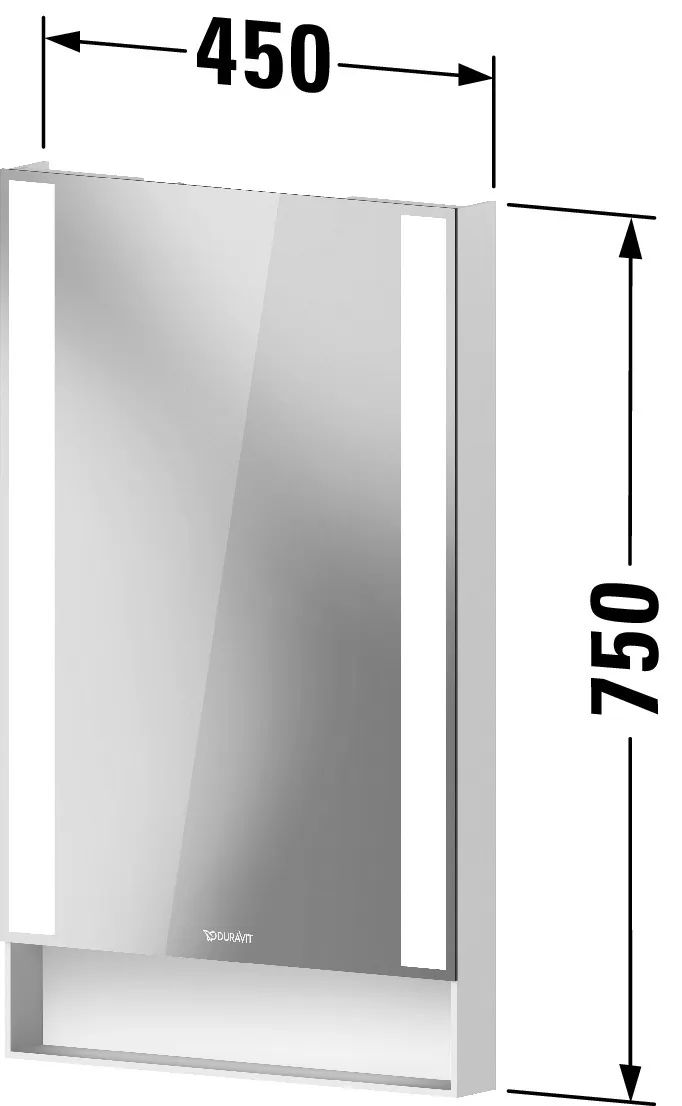 Duravit Spiegel „Qatego“ 45 × 75 cm Duravit Spiegel „Qatego“ 45 × 75 cm
