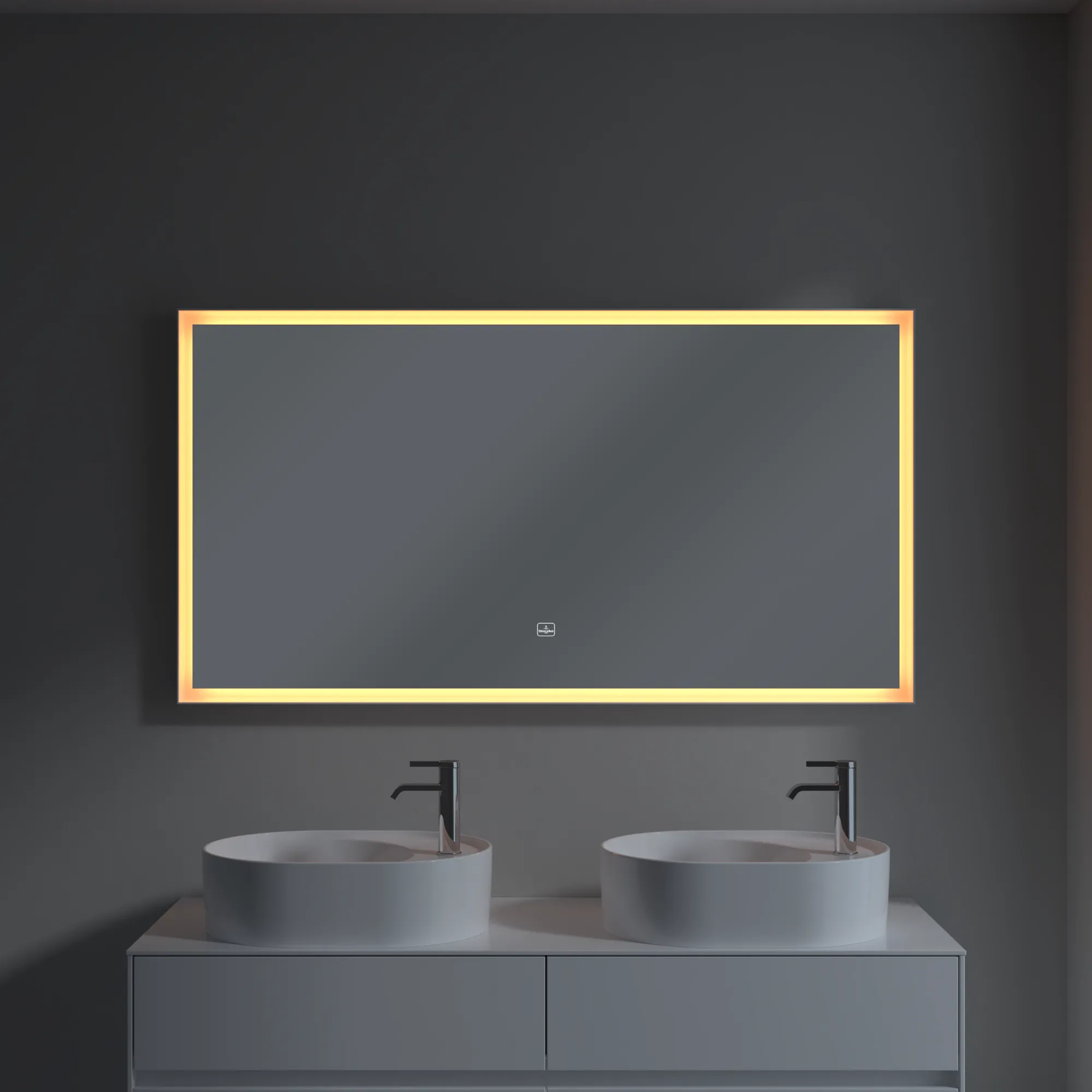 Villeroy & Boch Subway 3.0 Spiegel, 1400x750 mm, White Matt, mit LED-Beleuchtung, dimmbar, Smarthome-fähig