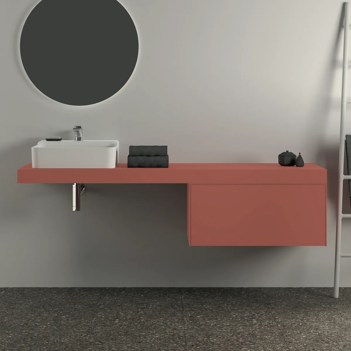 Ideal Standard Konsole Conca, 1800x505x80mm, Sunset Ideal Standard Konsole Conca, 1800x505x80mm, Sunset