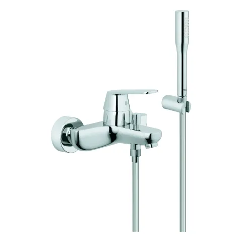 Einhand-Wannenbatterie Eurosmart Cosmopolitan 32832, Wandmontage, mit Brausegarnitur, eigensicher, chrom Einhand-Wannenbatterie Eurosmart Cosmopolitan 32832, Wandmontage, mit Brausegarnitur, eigensicher, chrom