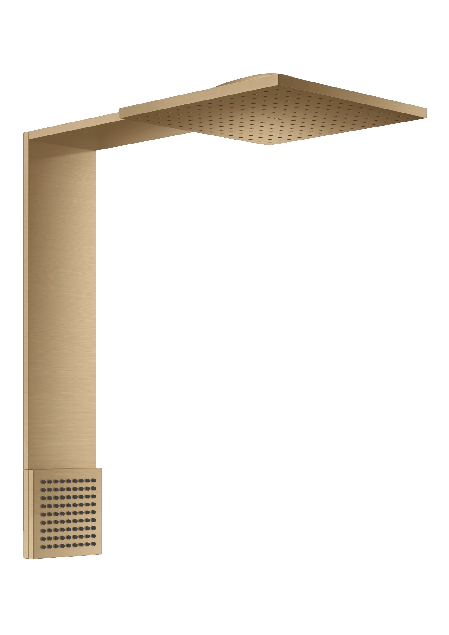 Hansgrohe AXOR ShowerComposition Brausenmodul 250/250 Brushed Bronze, 2jet Schulterbrause, 488 mm Ausladung