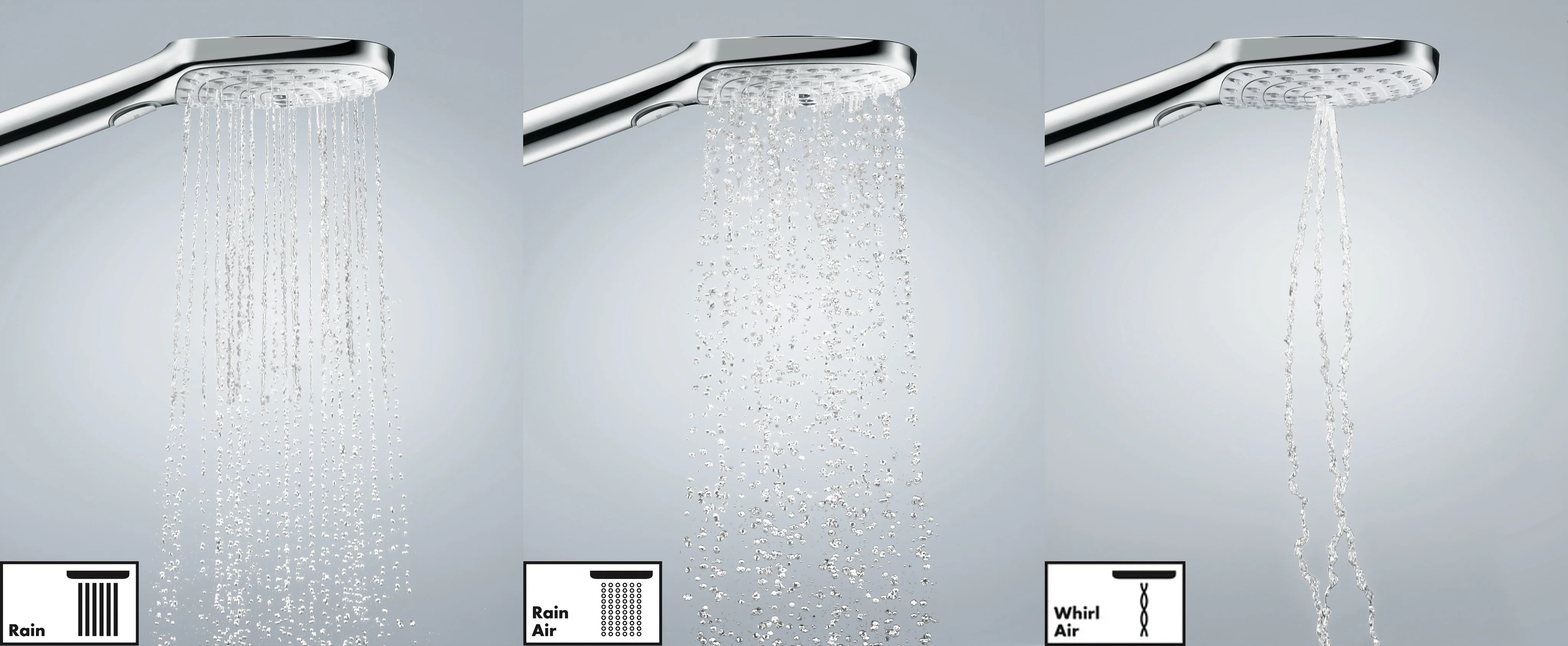 Hansgrohe Handbrause Raindance Select E EcoSmart Chrom, 120 mm Brausekopfgröße, 3 Strahlarten, QuickClean, max. Durchfluss 8,5 l/min bei 3 bar Hansgrohe Handbrause Raindance Select E EcoSmart Chrom, 120 mm Brausekopfgröße, 3 Strahlarten, QuickClean, max. Durchfluss 8,5 l/min bei 3 bar