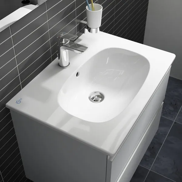 Waschtischarmatur Tesi, 5 l/min., mit Ablaufgarnitur, Ausladung 93mm, Chrom Waschtischarmatur Tesi, 5 l/min., mit Ablaufgarnitur, Ausladung 93mm, Chrom