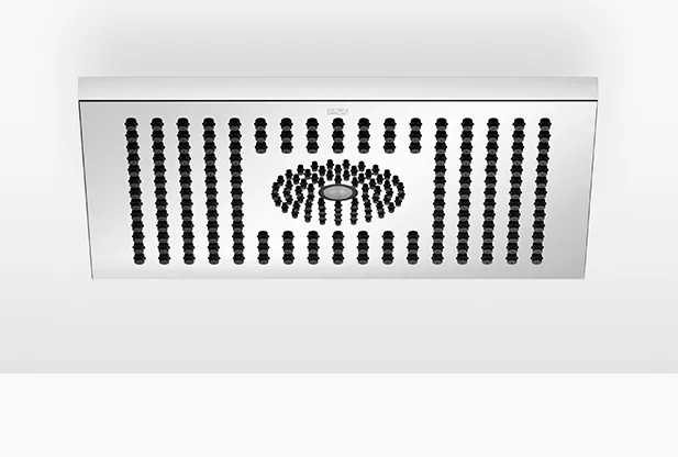 Dornbracht Regenbrause für Deckenanbindung mit Licht 300 x 240 mm Light Gold gebürstet