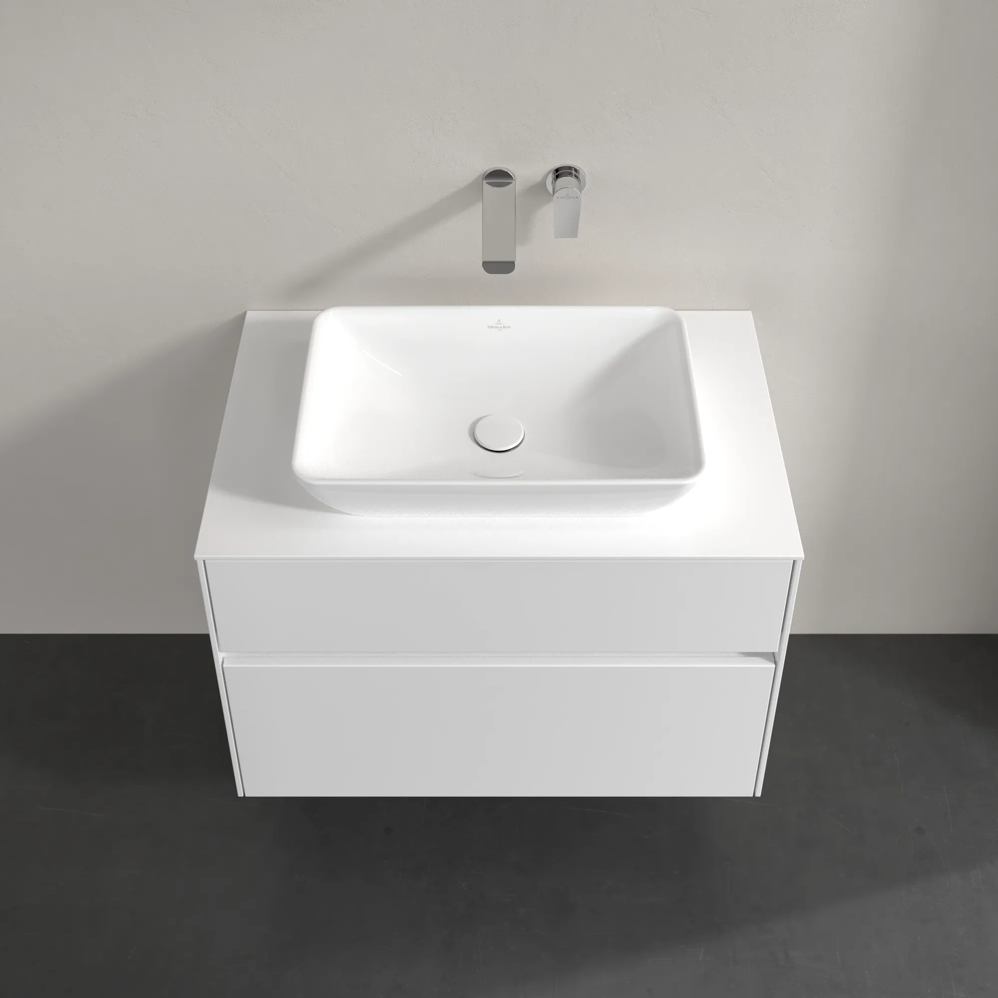 Villeroy & Boch Collaro Waschbeckenunterschrank C10800 Glossy White