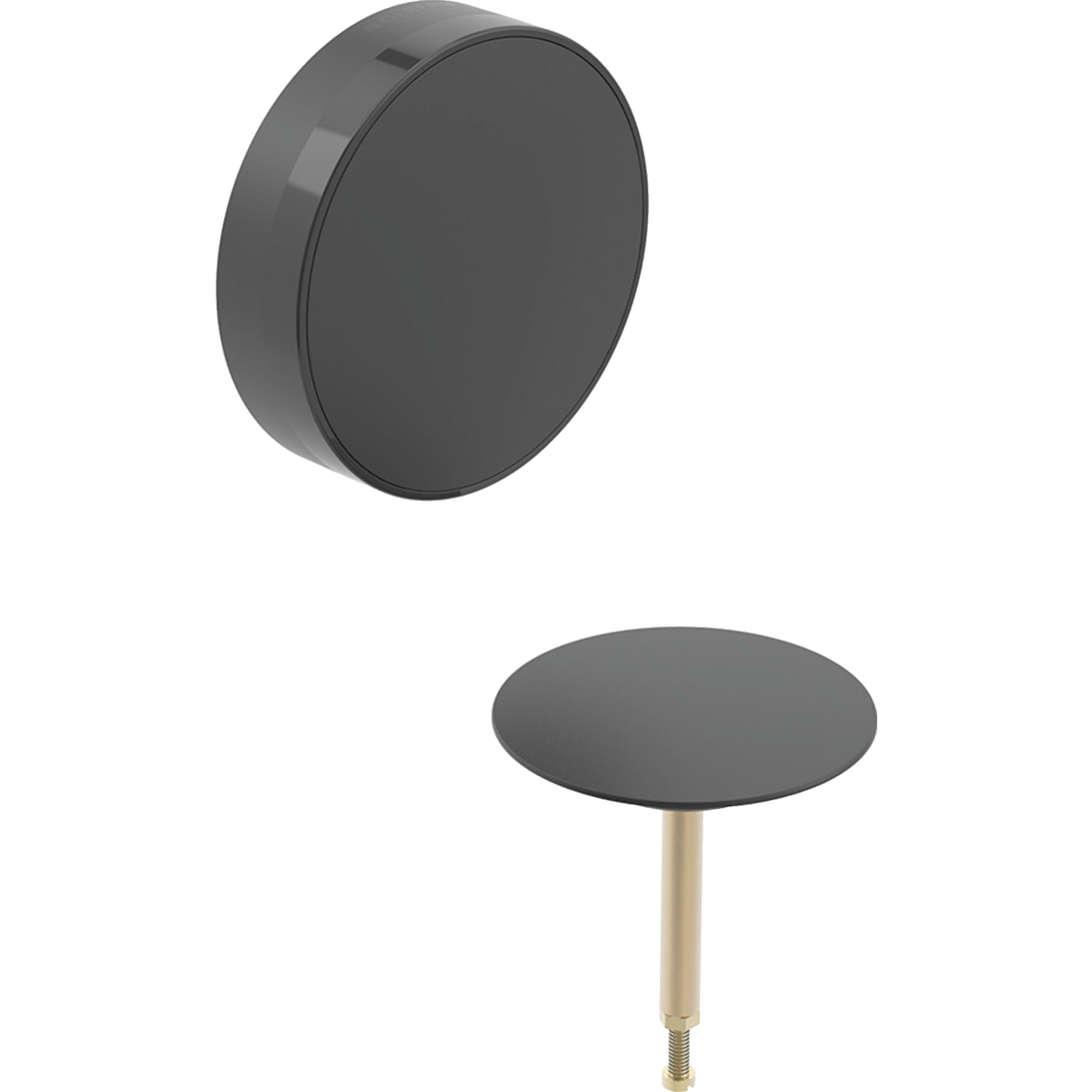 Geberit Badewannenablauf mit Drehbetätigung Fertigbauset Modell 150300141 in schwarz matt Geberit Badewannenablauf mit Drehbetätigung Fertigbauset Modell 150300141 in schwarz matt