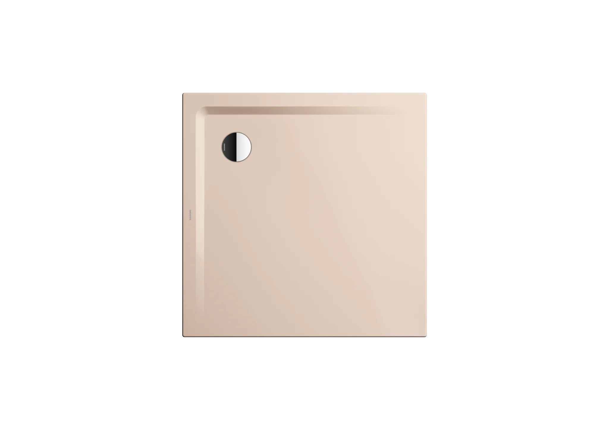 Kaldewei SUPERPLAN MIT WANNENTRÄGER EXTRAFLACH, Duschfläche 1200x1200 mm, bahamabeige, Perl-Effekt, 32 mm Randhöhe, 25 mm Tiefe