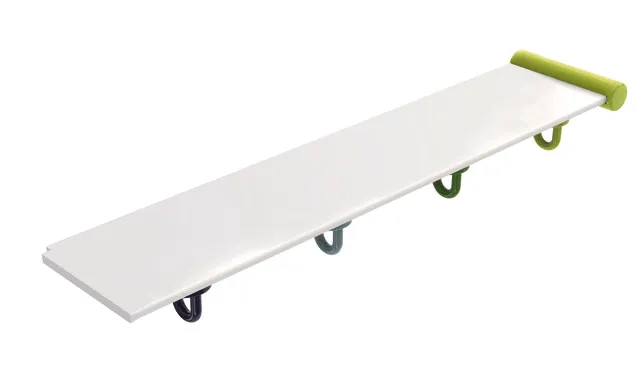 HEWI Kids Erweiterungsset Ablage mit Handtuchhaken, 4 Plätze, Apfelgrün, 608 x 59 x 132 mm HEWI Kids Erweiterungsset Ablage mit Handtuchhaken, 4 Plätze, Apfelgrün, 608 x 59 x 132 mm