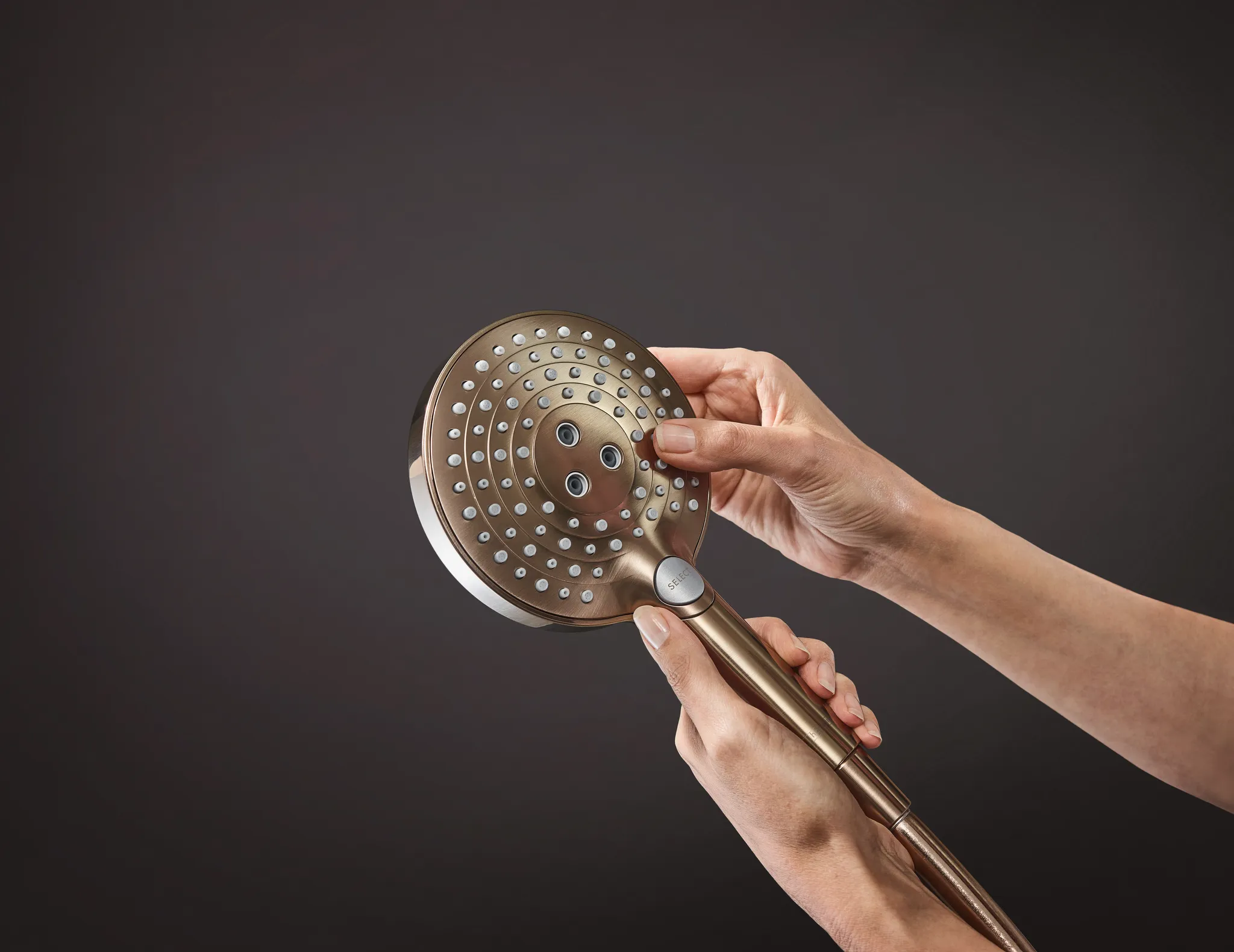 Hansgrohe Raindance Select S Showerpipe 240 1jet PowderRain mit Thermostat, Brushed Bronze Hansgrohe Raindance Select S Showerpipe 240 1jet PowderRain mit Thermostat, Brushed Bronze