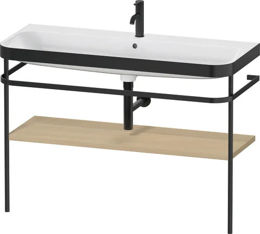 Duravit Waschtischunterschrank mit Metallkonsole „Happy D.2 Plus“ 117,5 × 85 × 49 cm in Mediterrane Eiche