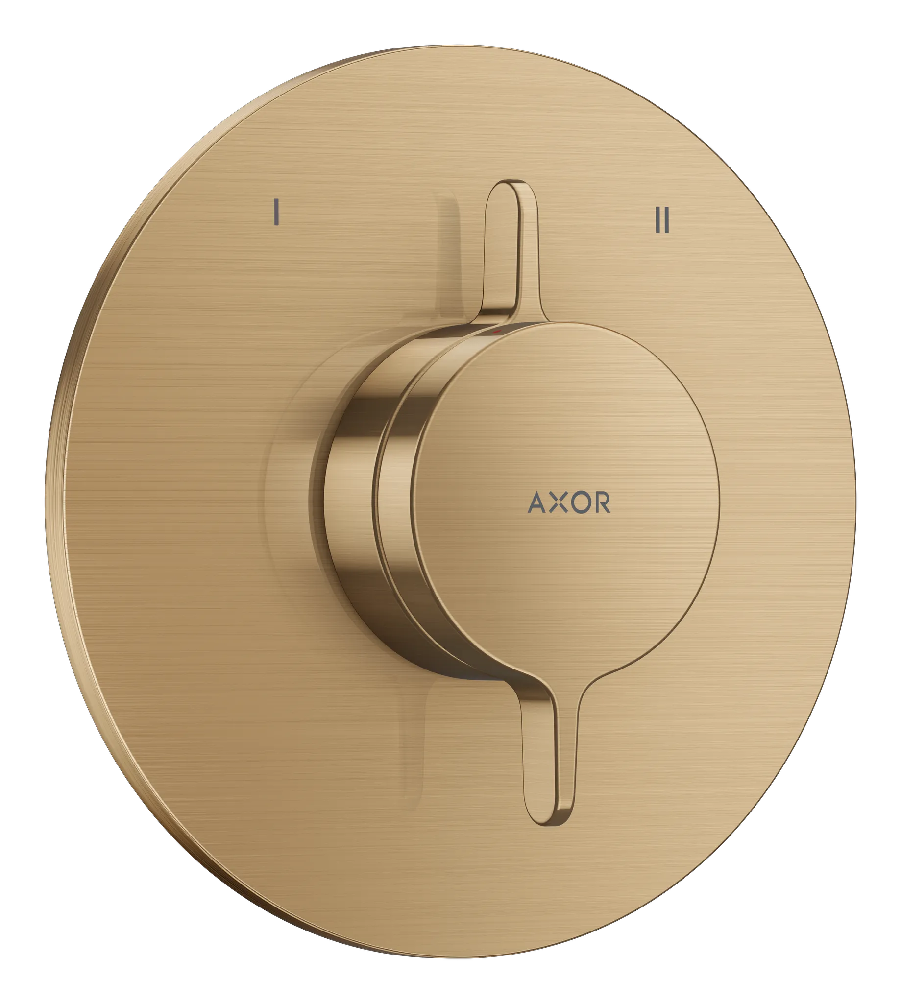 Hansgrohe AXOR One Mischer Unterputz für 2 Verbraucher BBR, Brushed Bronze, flache Rosette, einfache Installation Hansgrohe AXOR One Mischer Unterputz für 2 Verbraucher BBR, Brushed Bronze, flache Rosette, einfache Installation