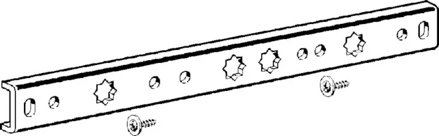 Viega „Sanfix“ Montageschiene für Wandscheibe verzinkt Viega „Sanfix“ Montageschiene für Wandscheibe verzinkt
