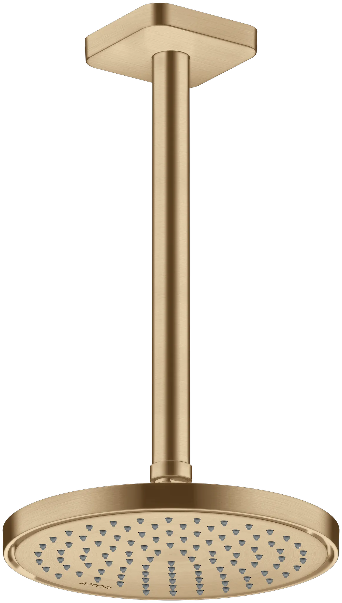 Hansgrohe AXOR ShowerSolutions Kopfbrause 220 1jet Brushed Bronze, verstellbarer Winkel, abnehmbar zur Reinigung, G 1/2 Anschluss Hansgrohe AXOR ShowerSolutions Kopfbrause 220 1jet Brushed Bronze, verstellbarer Winkel, abnehmbar zur Reinigung, G 1/2 Anschluss