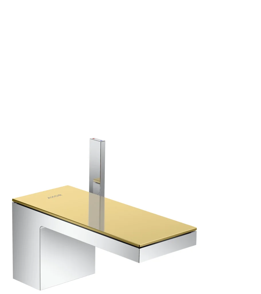 Hansgrohe AXOR MyEdition Einhebel-Waschtischmischer 70, Chrom, Ausladung 151 mm, Auslaufhöhe 70 mm, PowderRain Strahlart, max. Durchflussmenge 5 l/min