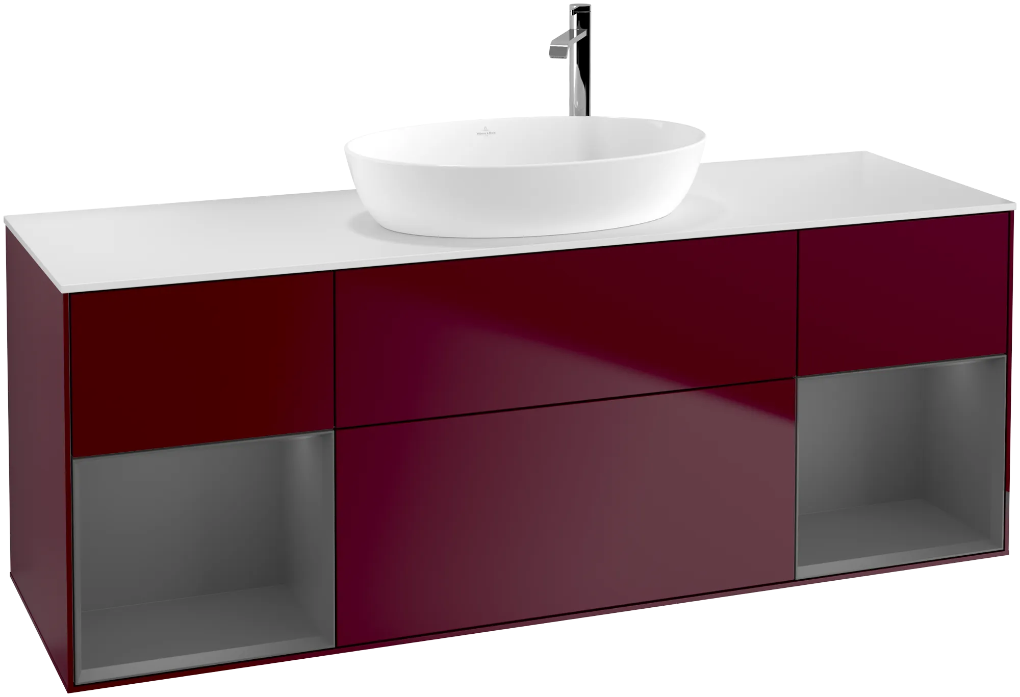 Villeroy & Boch Finion Waschbeckenunterschrank G98, 1600x603x501mm, mit Beleuchtung