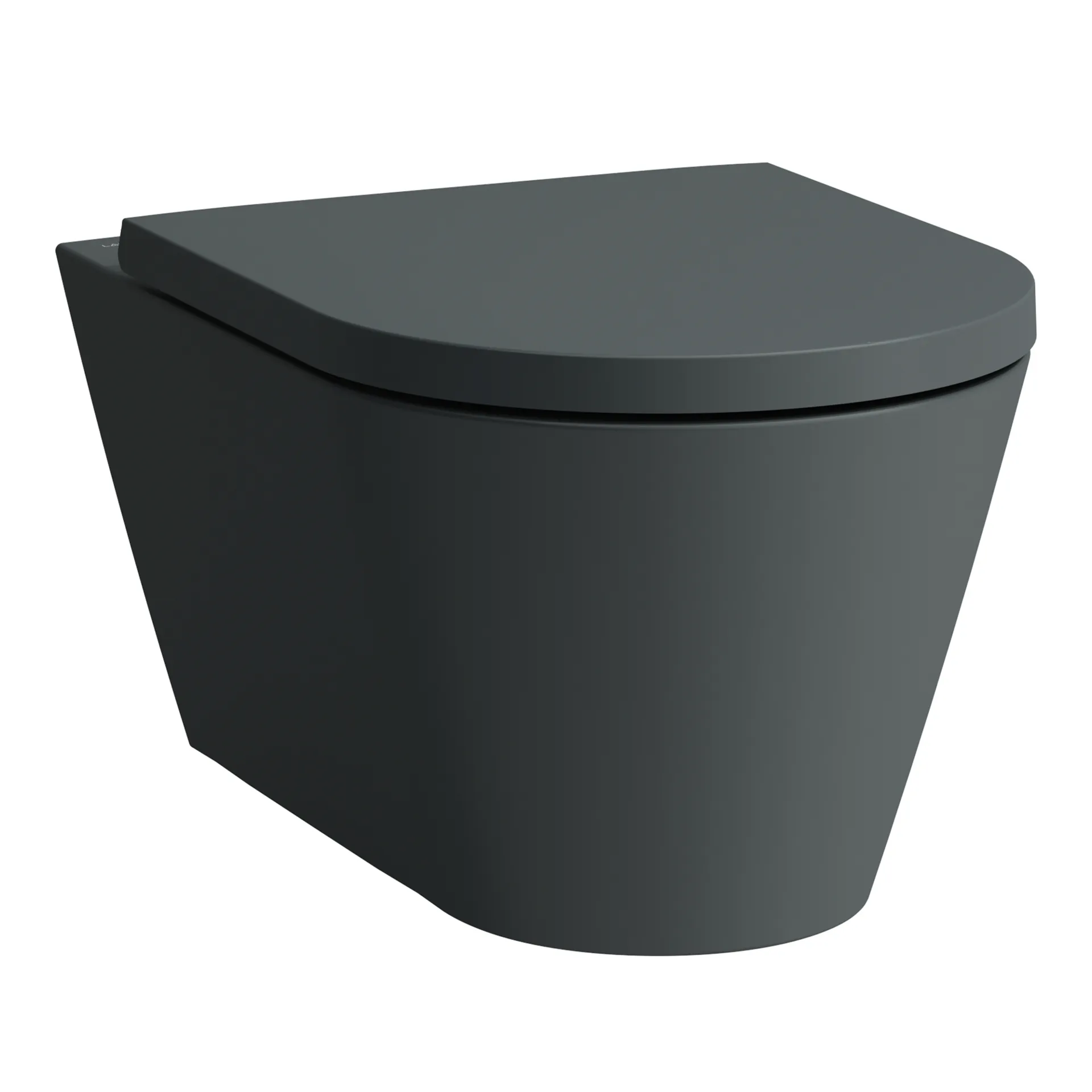 Laufen Wand-Tiefspül-WC Silent-Flush „Kartell“ 370 × 340 × 545 mm in Graphit (matt), ohne Spülrand Laufen Wand-Tiefspül-WC Silent-Flush „Kartell“ 370 × 340 × 545 mm in Graphit (matt), ohne Spülrand