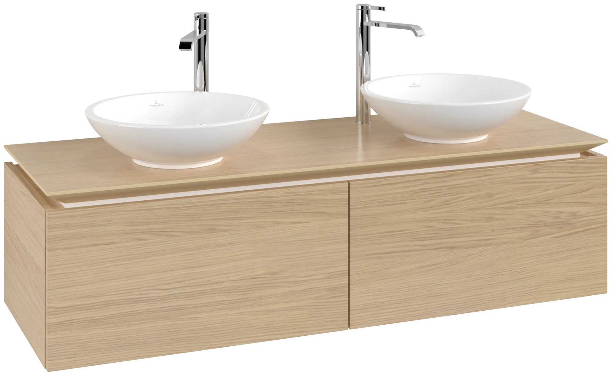 Villeroy & Boch Waschtischunterschrank „Legato“ für Schrankwaschtisch 1400 × 380 × 500 mm Nordic Oak, für links und rechts Villeroy & Boch Waschtischunterschrank „Legato“ für Schrankwaschtisch 1400 × 380 × 500 mm Nordic Oak, für links und rechts