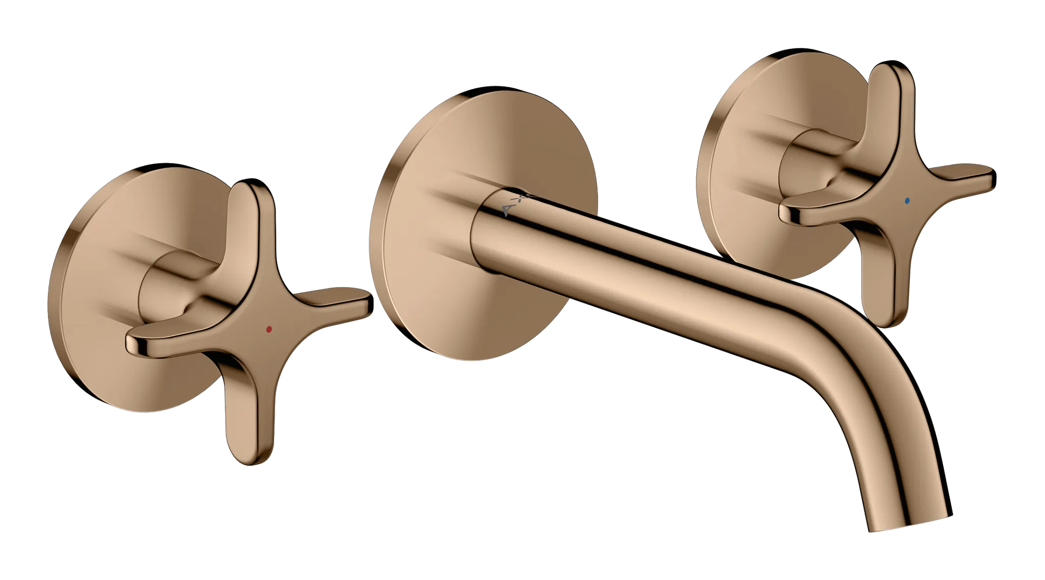 Hansgrohe AXOR One 3-Loch Waschtischarmatur Unterputz Polished Red Gold