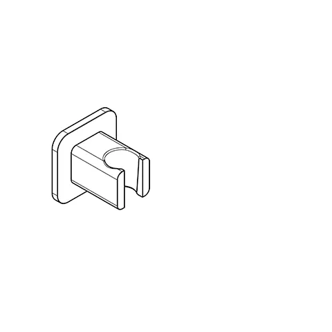 Kludi A-QA Wandhalter softedge, starr Stainl. Brushed Nickel Kludi A-QA Wandhalter softedge, starr Stainl. Brushed Nickel