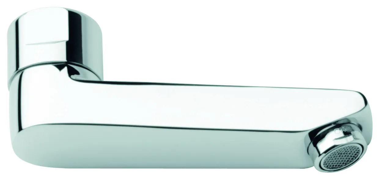 Gussauslauf 13137, Länge, 115 mm, chrom Gussauslauf 13137, Länge, 115 mm, chrom