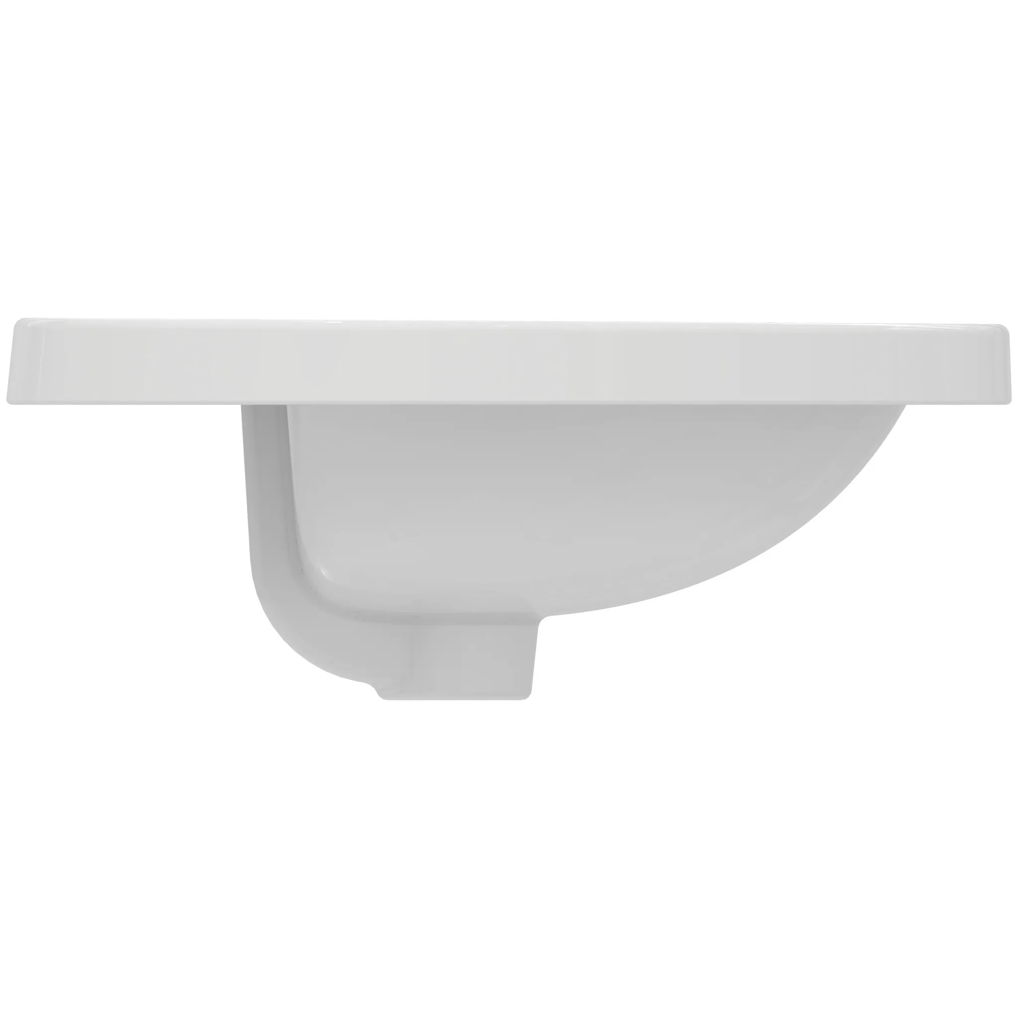 Ideal Standard Einbauwaschtisch Connect, oval, 1 Hahnloch, weiß, 620x460x175 mm