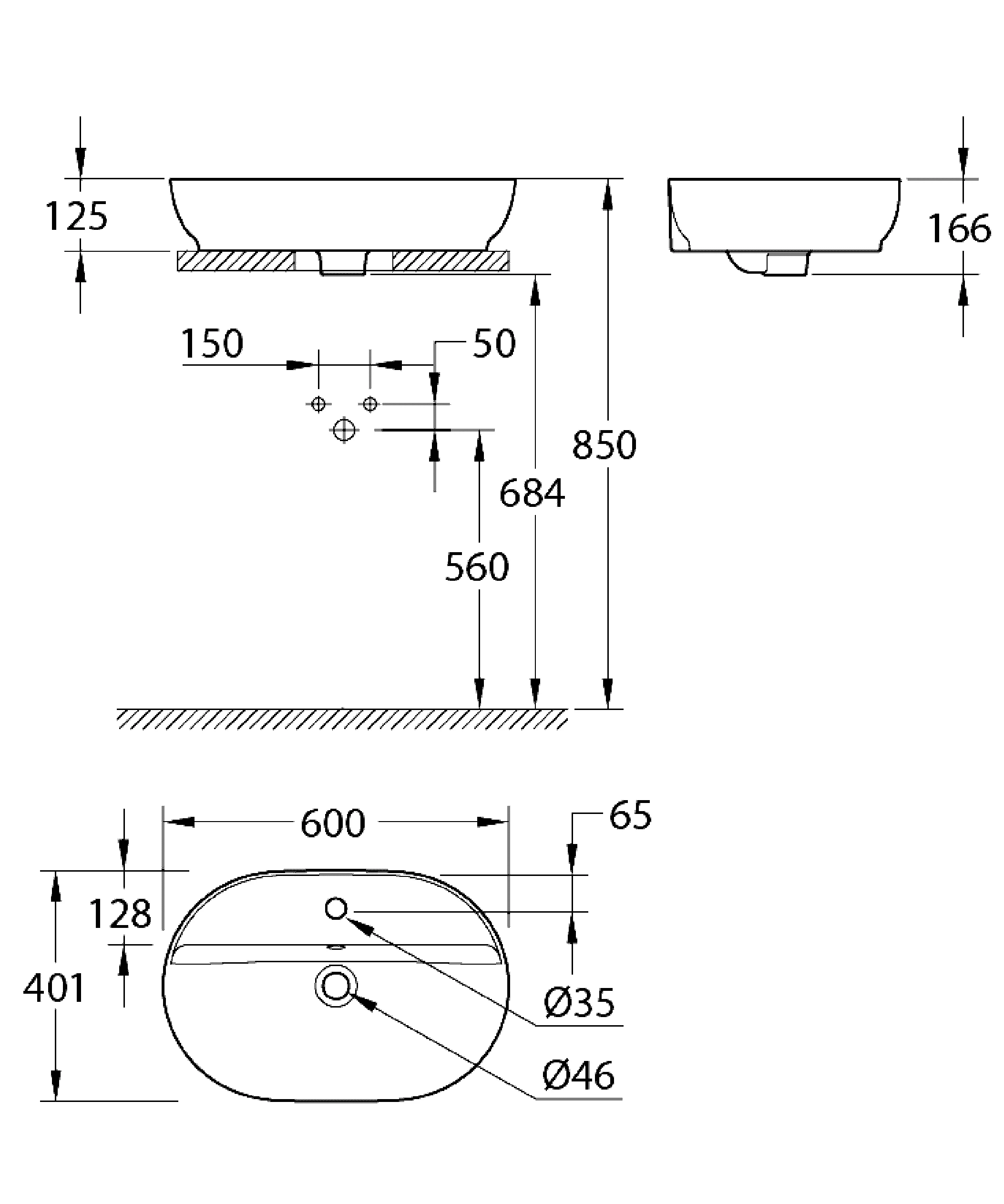 Grohe Waschbecken „Essence Keramik“ in weiß alpin