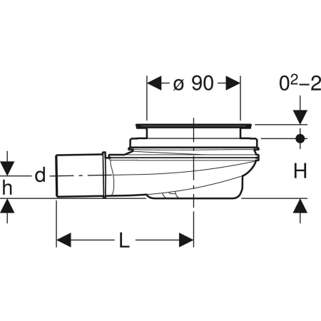 Geberit Duschwannenablauf Modell 150580001